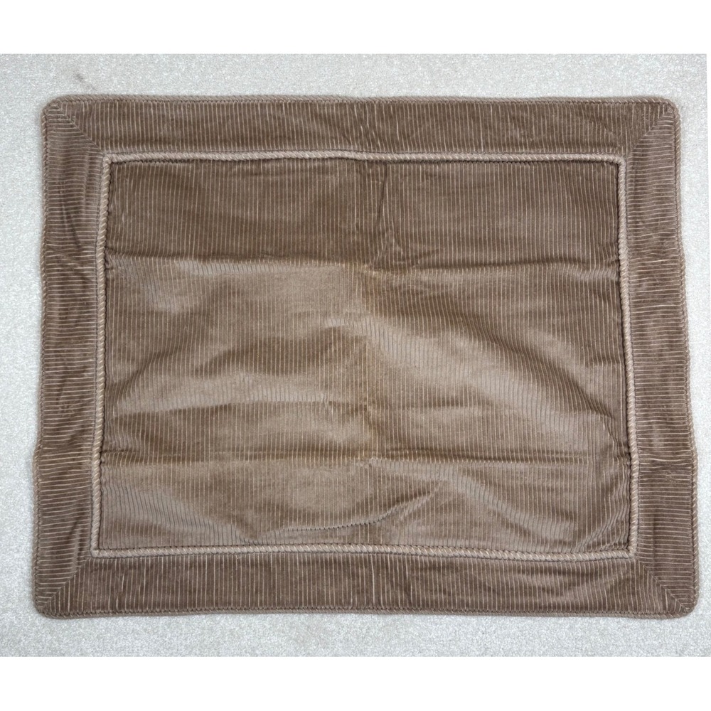 Nobility Standard Beige Corduroy Pillow Sham Cover‎ Set 2 Cotton